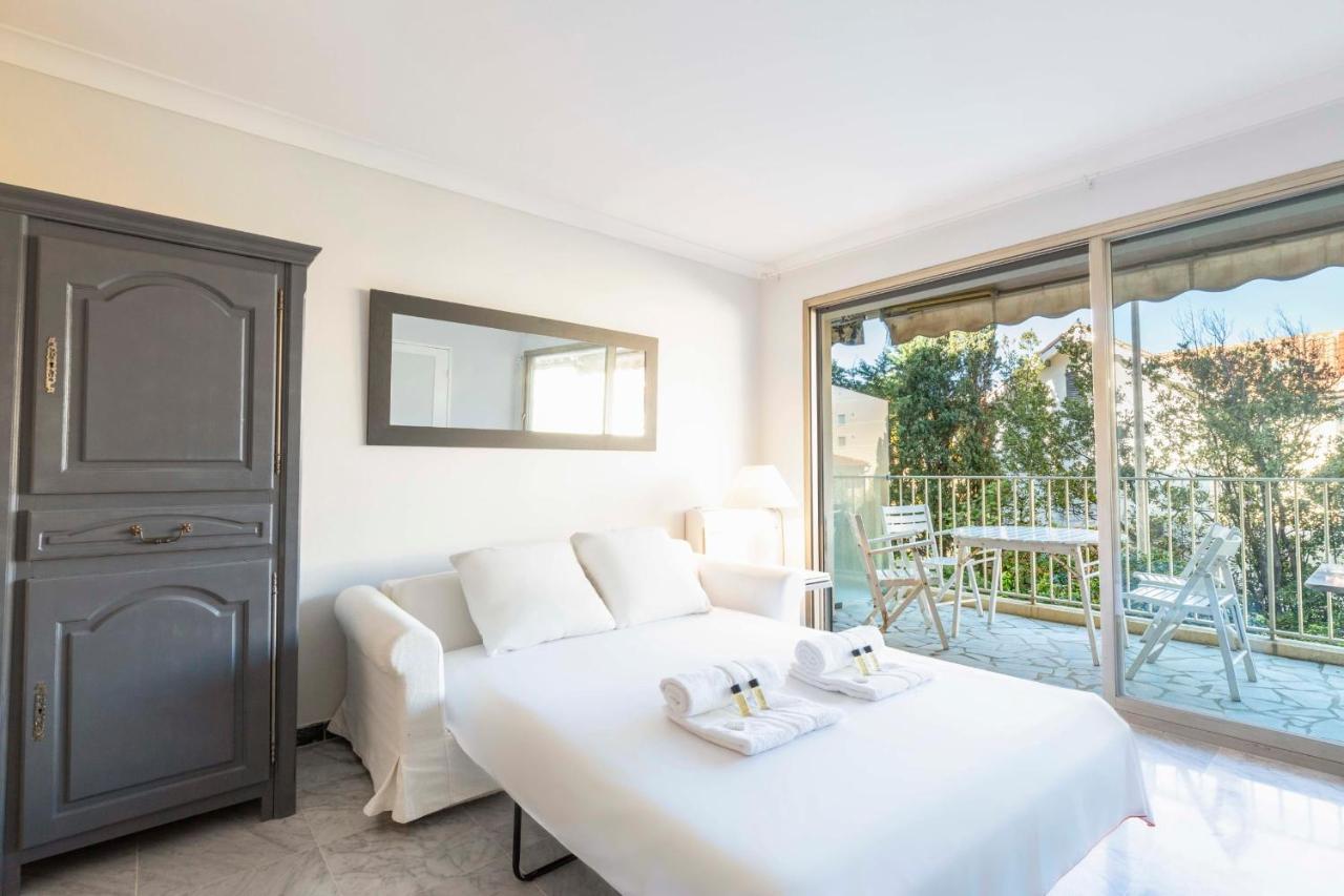 Chez J-P - 100M Beach 2-4Pers Terrace Sea View Pool Garage Антіб Екстер'єр фото