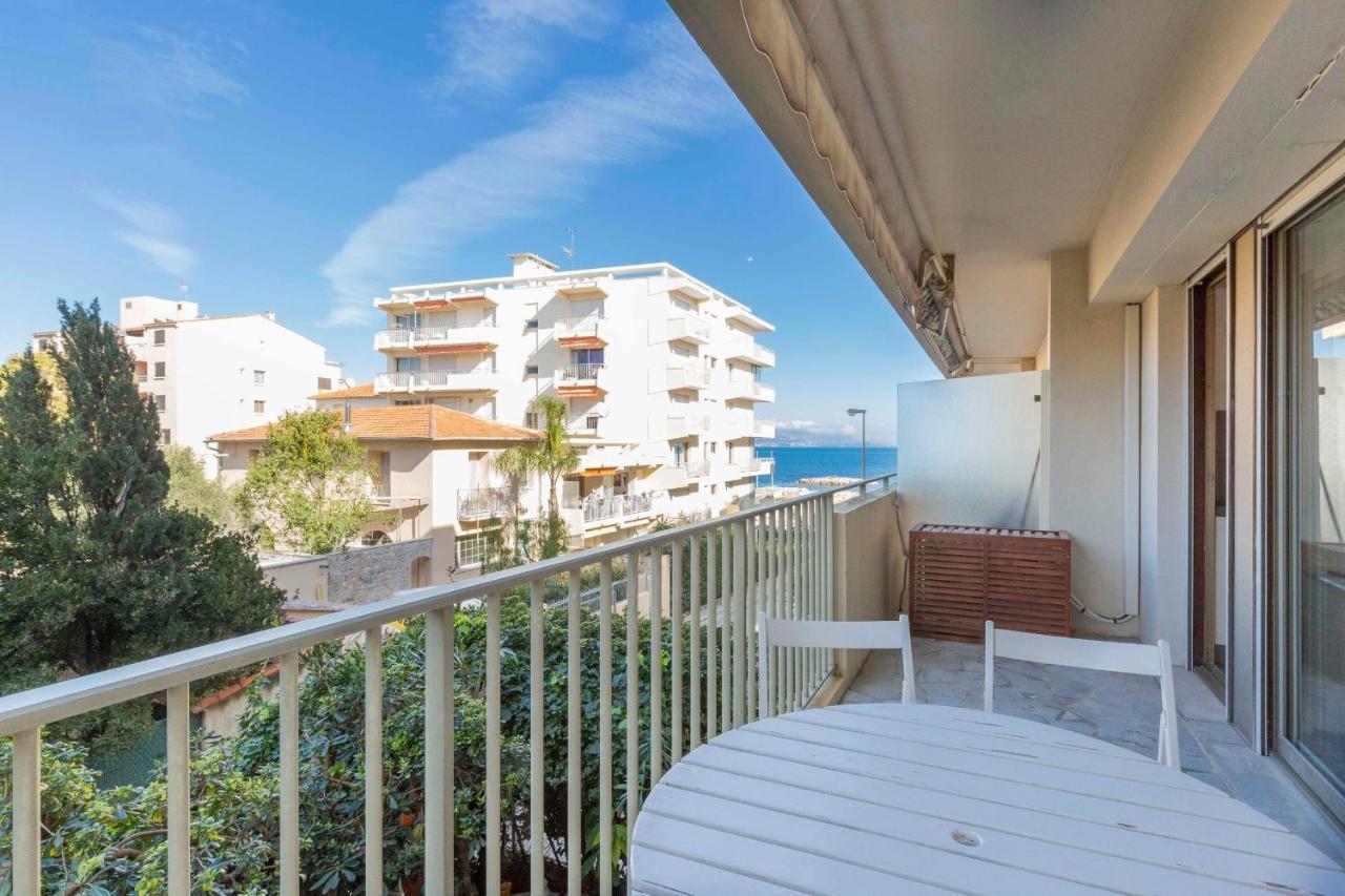 Chez J-P - 100M Beach 2-4Pers Terrace Sea View Pool Garage Антіб Екстер'єр фото